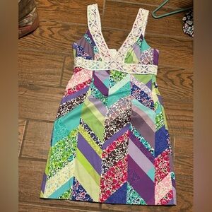 Trina Turk Patchwork Dress Size 6
